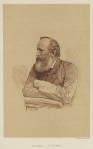 Överste J A Cowen (litho) av English School