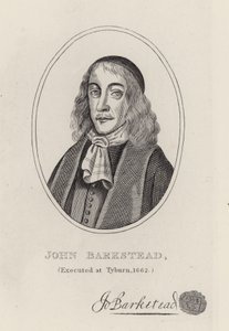 Överste John Barkstead (gravyr) av English School