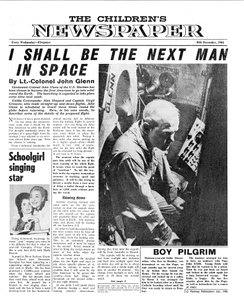 Överste John Glenn, förstasida i "The Children