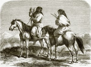 Comanche-indianer av English School