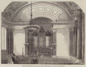 Congregational Church at Saltaire (gravyr) av English School