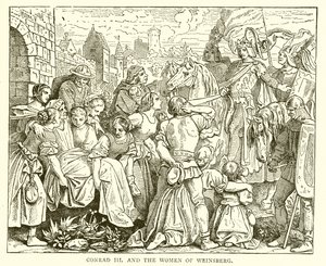 Conrad III och kvinnorna i Weinsberg av English School