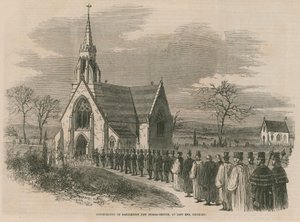 Invigning av Marylebone nya gravfält av English School