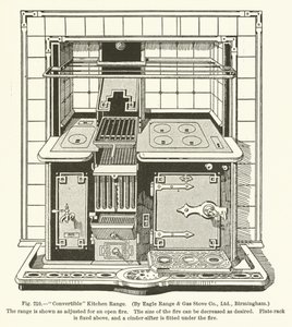 Convertible Kitchen Range, av Eagle Range and Gas Stove Company, Birmingham