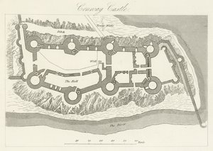 Conway Castle (gravyr) av English School