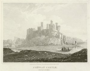 Conway Castle, Caernarvonshire (gravyr) av English School