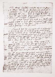 Kopia av ett holografmemo av John Hawkins angående hans kontakter med Spanien, 1576 av English School