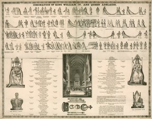 Kröning av kung William IV och drottning Adelaide av English School