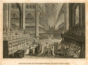Kröning av kung William IV och drottning Adelaide av English School
