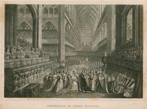 Kröning av drottning Victoria av English School
