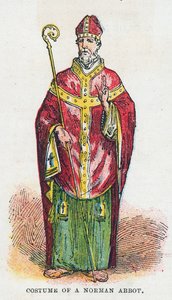 Kostym av en normandisk abbot av English School