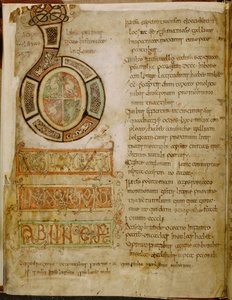 Bomull Tiberius C. II, f.5v Initial 