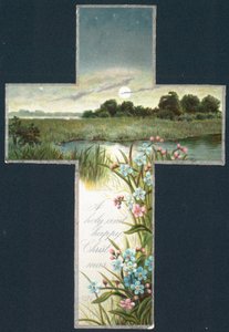Country Scen inuti Cross, julkort av English School