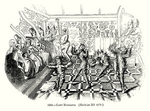 Court Mummers (gravyr) av English School