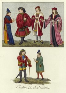 Hovmän från 1400- och 1500-talen av English School