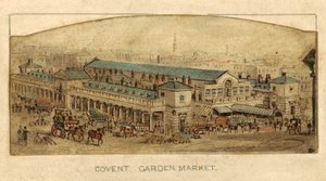Covent Garden Market, London (wc på papper) av English School
