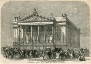 Covent Garden Theatre, London - öppnas i kväll av English School