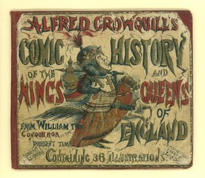 Omslag till Alfred Crowquills Comic History of the Kings and Queens of England (akvatint) av English School
