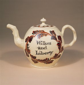 Tekanna med krämgods, Cockpit Hill, Derby, ca 1763 (keramik) av English School