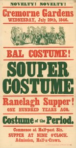 Cremorne Gardens, 29 juli 1846, Bal Costume av English School