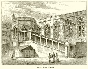 Crosby Hall 1790 av English School