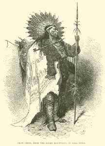 Crow Chief, från Klippiga bergen, i galaklänning av English School