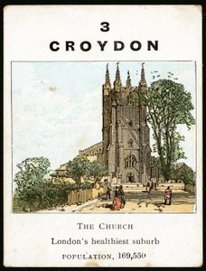 Croydon (färg litho) av English School