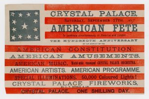 Crystal Palace, amerikansk fest, 17 september 1887 av English School