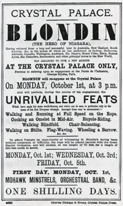 Crystal Palace. Blondin. Hjälten från Niagara av English School