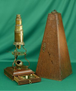 Culpeper-mikroskop, engelska, 1700-tal (mässing)