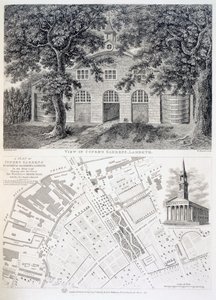 Cupers Gardens, Lambeth, graverad av Bartholemew Howlett, 1746 av English School