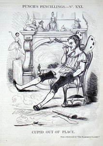 Amor på plats (gravyr) av English School