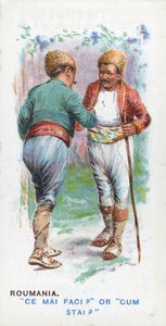 Sedvanlig hälsning i Rumänien, 1907 av English School