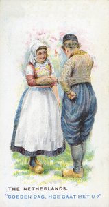 Sedvanlig hälsning i Nederländerna, 1907 av English School