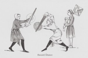 Dans: Svärddans (litho) av English School