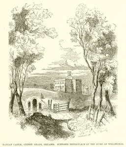 Dangan Castle, Country Meath, Irland. Förmodad födelseplats för hertigen av Wellington av English School