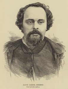 Dante Gabriel Rossetti (gravyr) av English School