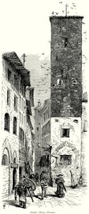 Dantes hus, Florens (gravyr) av English School