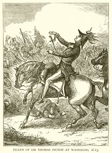 Sir Thomas Pictons död i Waterloo, 1815