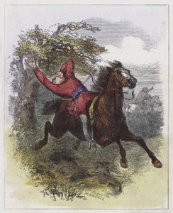 William Rufus död (färgad gravyr) av English School