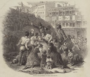 Ärkebiskopens död av Paris (gravyr) av English School