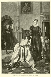 Mary Queen of Scots dödsdom av English School