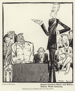 Debatt mellan George Bernard Shaw och Hillaire Belloc av English School