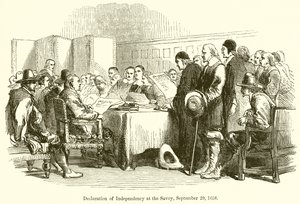Självständighetsförklaring på Savojen den 29 september 1658 av English School
