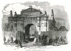 Rivning av Burlington House, Piccadilly av English School
