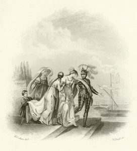 Richard I:s avresa från Cypern av English School