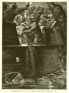 Förstörelse av telasterna i Bostons hamn, 1773