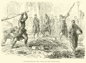 Förstörelse av upprorsmakarnas vapen, april 1871 av English School