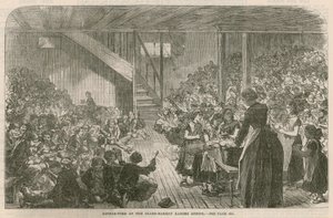 Middag på Clare Market ragged School, julen 1869 av English School