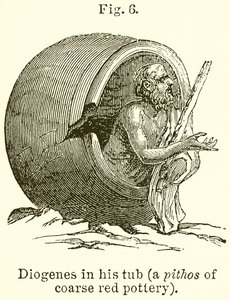 Diogenes i sitt badkar (A Pithos of Coarse Red Pottery) av English School
